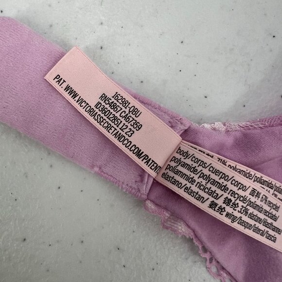 VS Lot of 2 Push Up Bras 30DD Very Sexy Body By Victoria Leopard Pink Lace - Picture 4 of 11